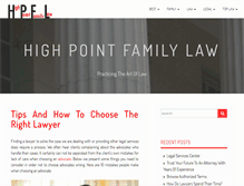 Tablet Screenshot of highpointfamilylaw.com